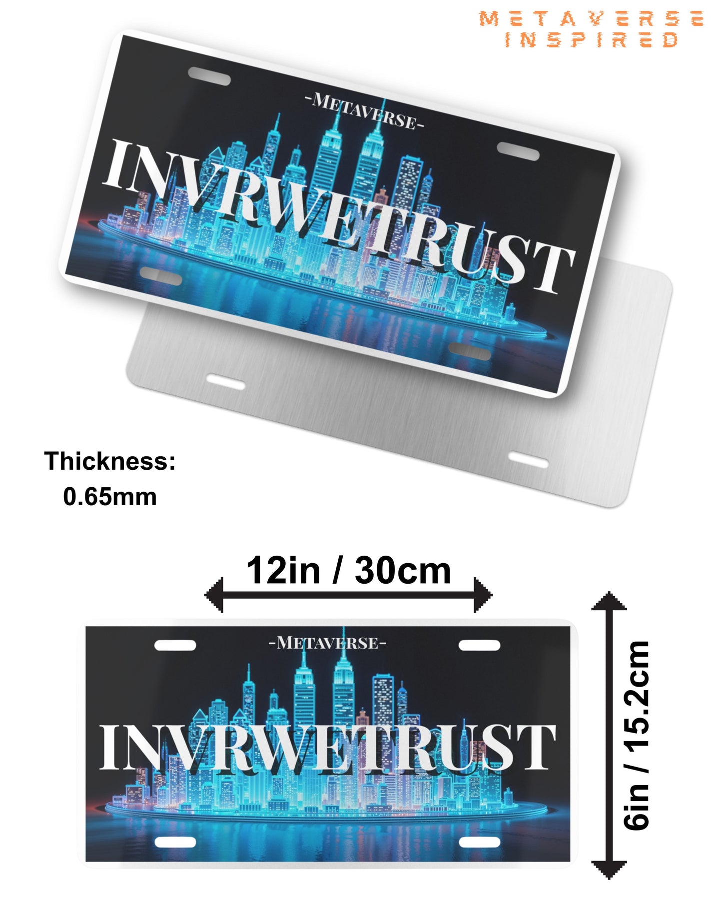 INVRWETRUST | Vanity License Plate