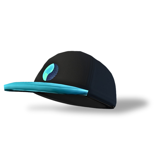 Half Earth, Half Digital Grid Globe | Cap