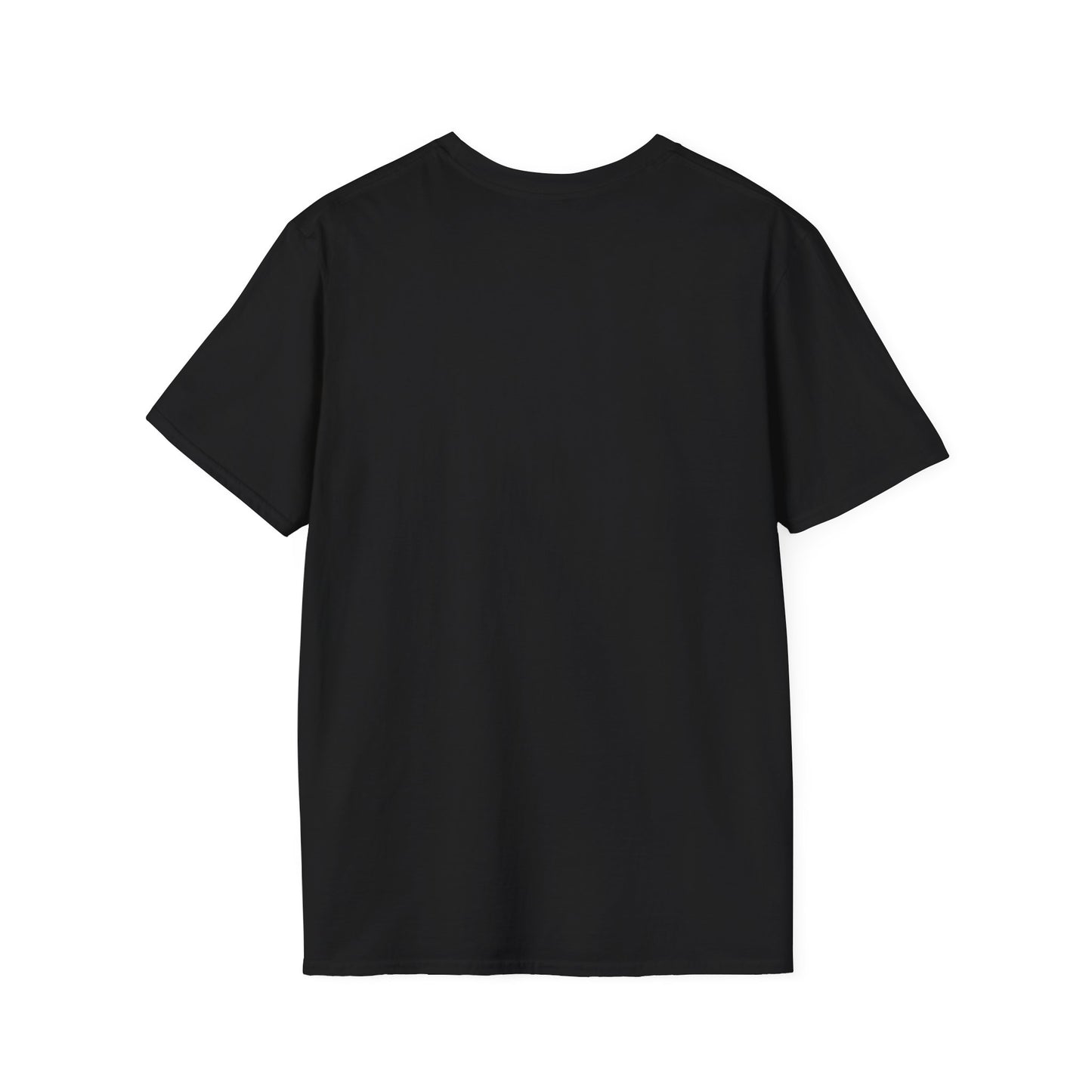 back of metaverse inspired black graphic tshirt