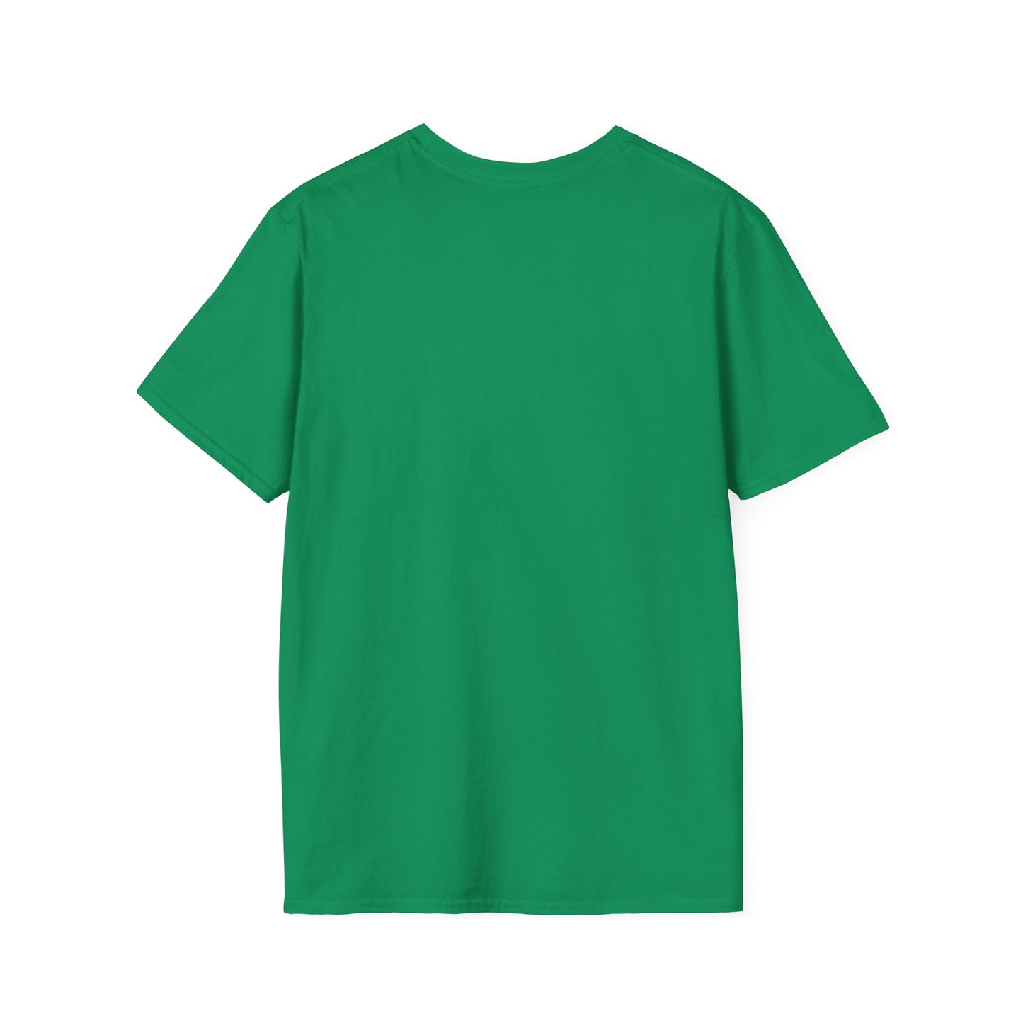 back of metaverse inspired green graphic tshirt