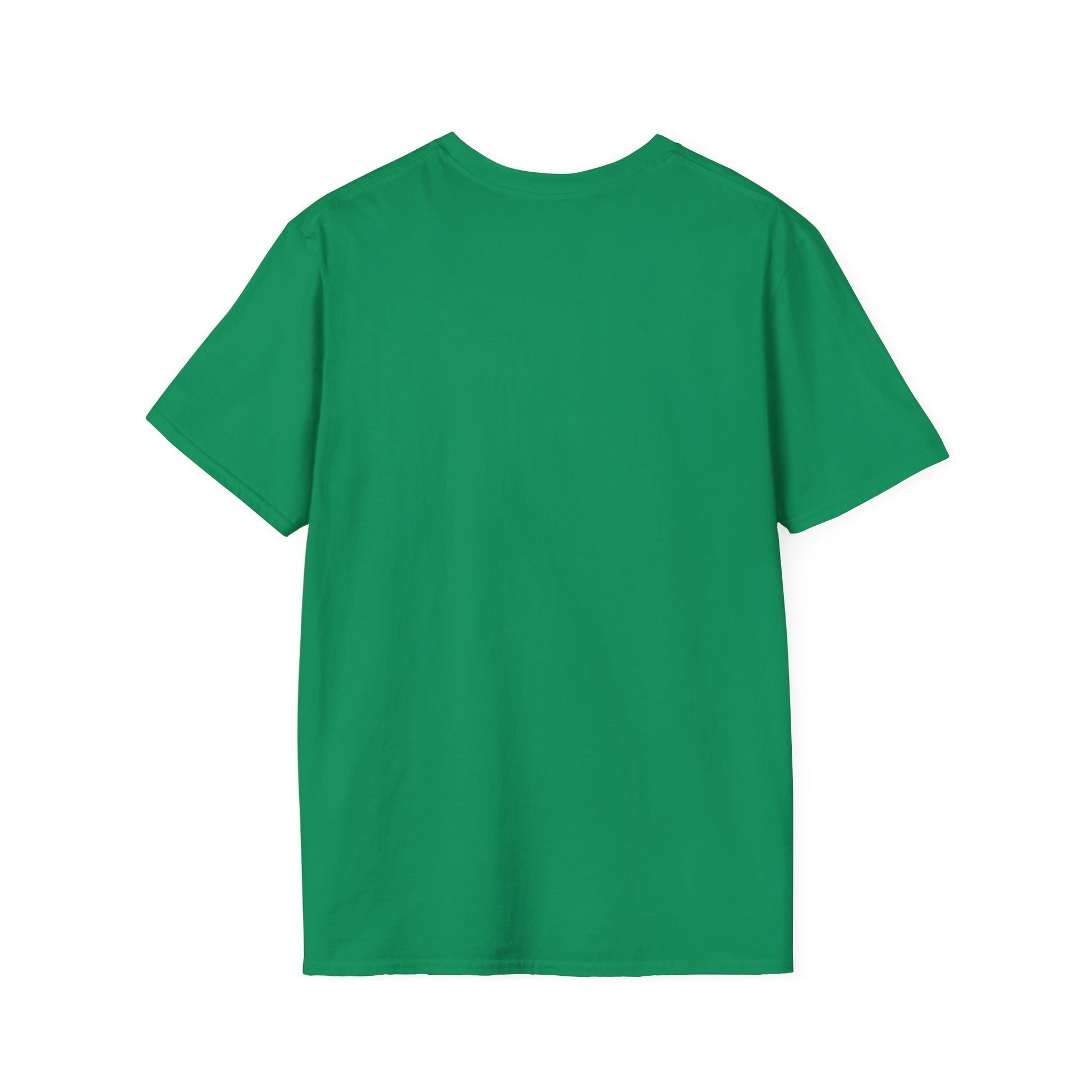 back of metaverse inspired green graphic tshirt