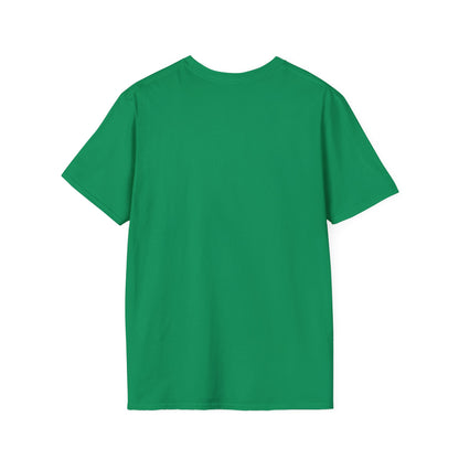 back of metaverse inspired green graphic tshirt