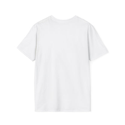 back of metaverse inspired white graphic tshirt