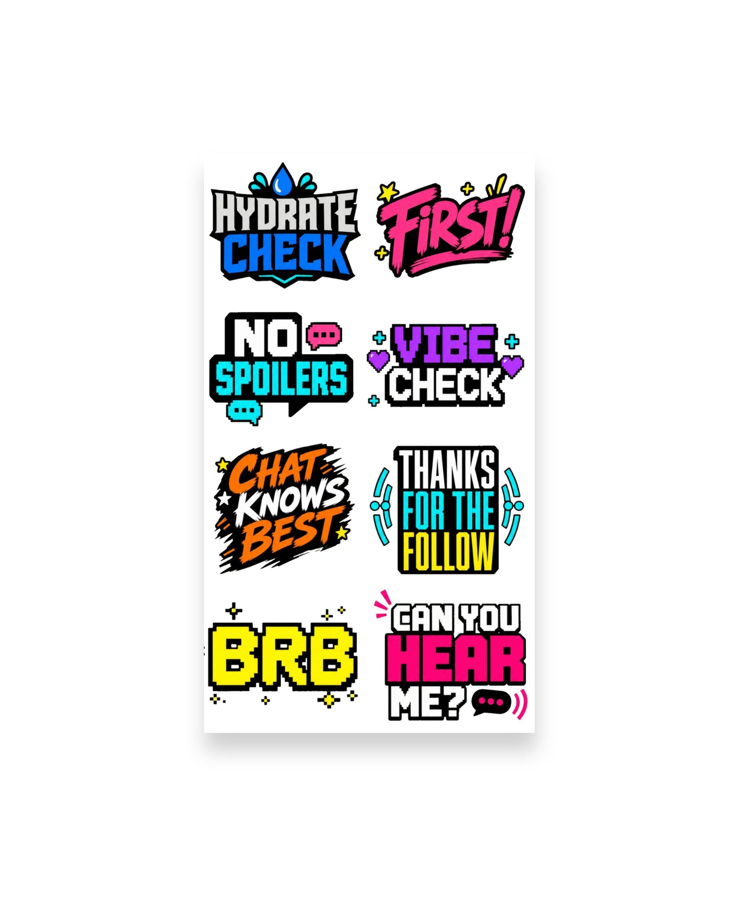 Content Creator Sticker Pack 1 (32 Stickers)
