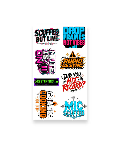 Content Creator Sticker Pack 1 (32 Stickers)