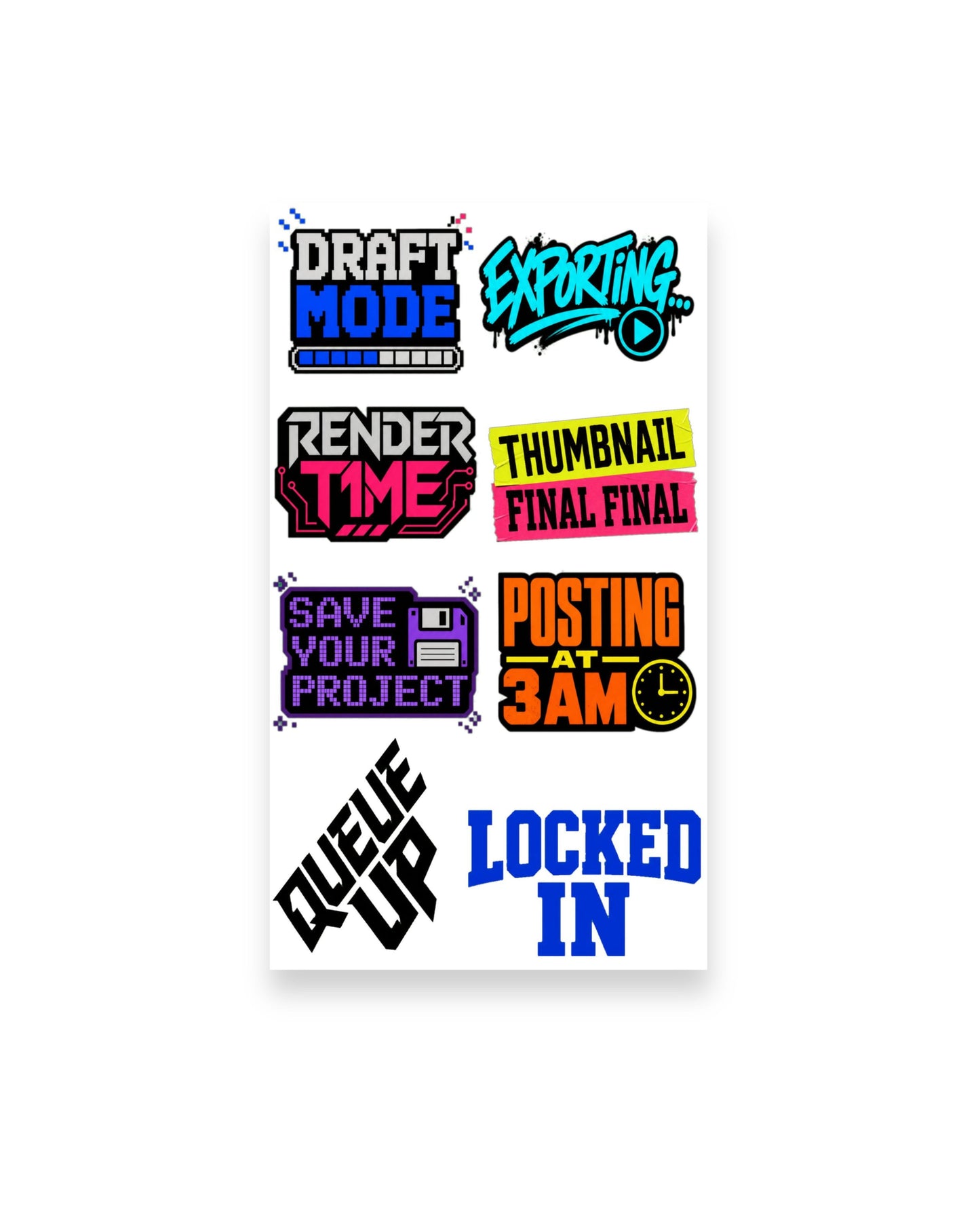 Content Creator Sticker Pack 1 (32 Stickers)