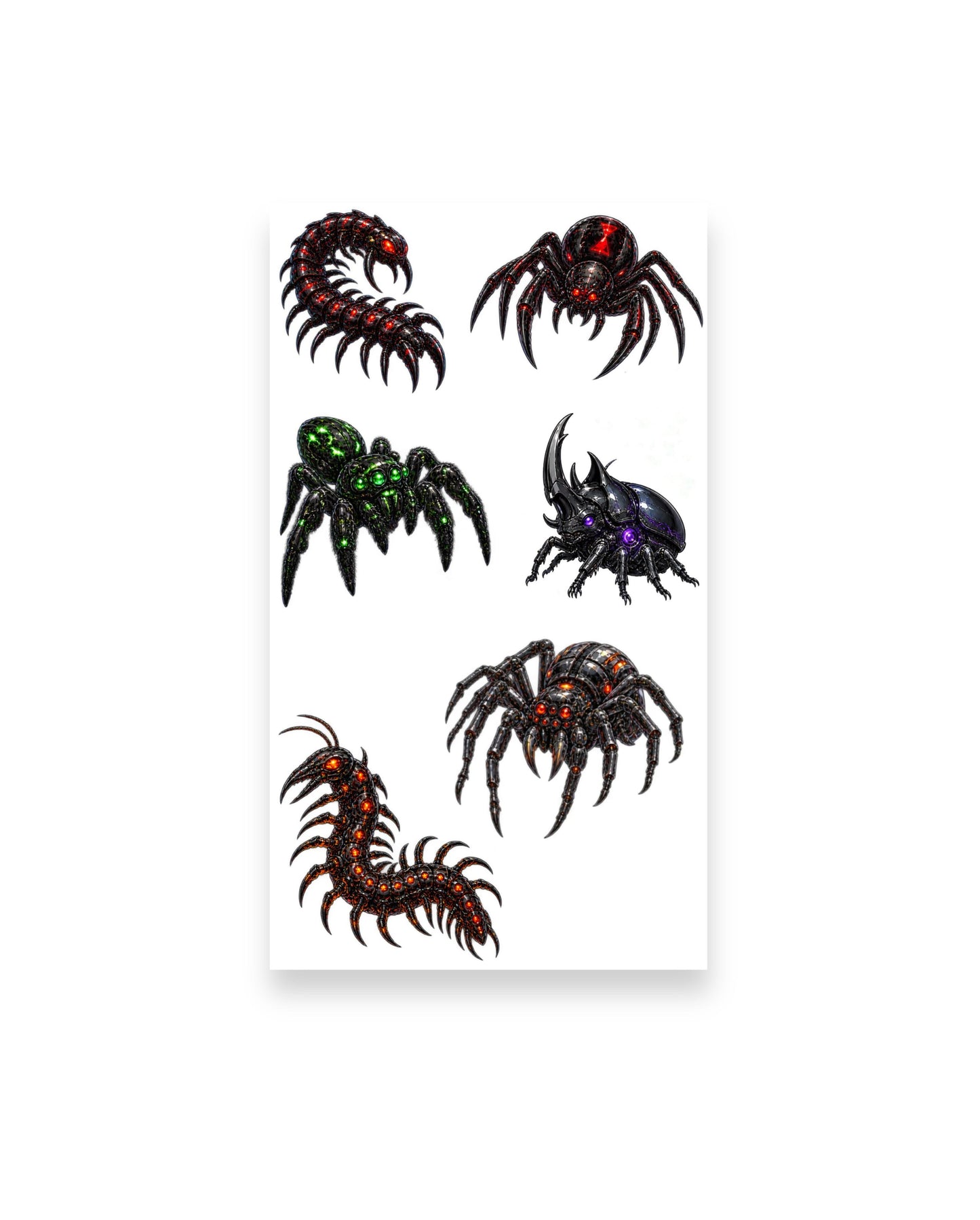 Cyber Critters | Mechanical Bug Sticker Pack