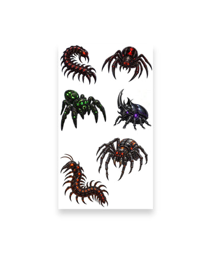 Cyber Critters | Mechanical Bug Sticker Pack