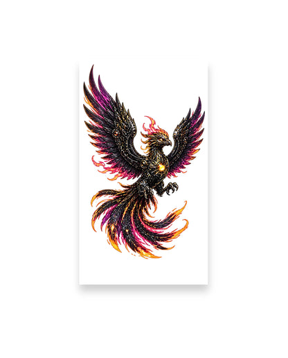 Cyber Phoenix | Futuristic Phoenix Sticker Collection
