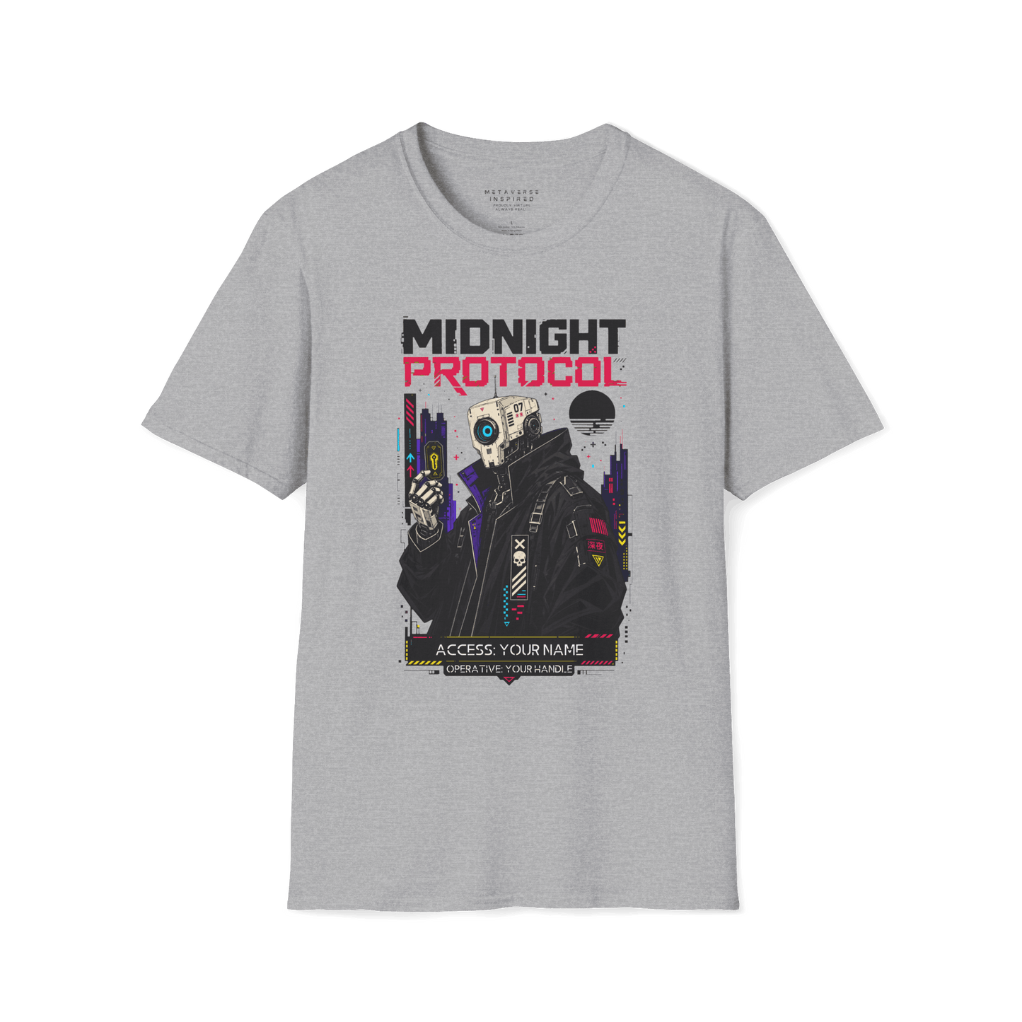 Midnight Protocol | Personalized Cyberpunk T-Shirt