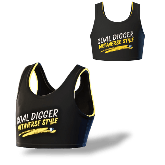 "Goal Digger - Metaverse Style" | Virtual Crop Top