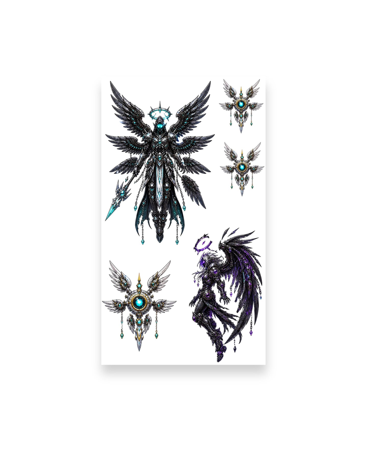 Cyber Celestials & Dark Guardians | Sticker Pack