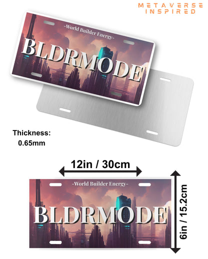 BLDRMODE | Vanity License Plate