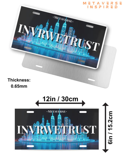 INVRWETRUST | Vanity License Plate
