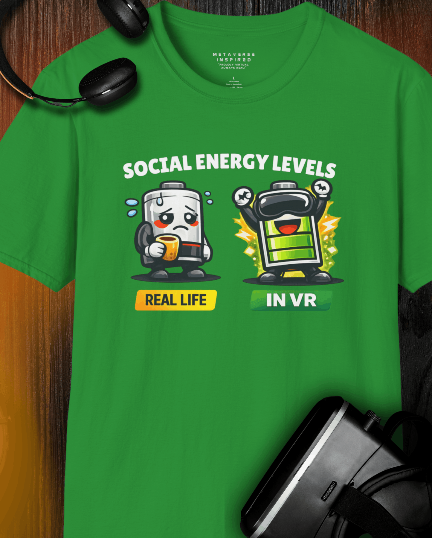 Social Energy Levels - Real Life vs VR