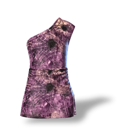 Twilight Web One-Shoulder Dress | Virtual Clothing