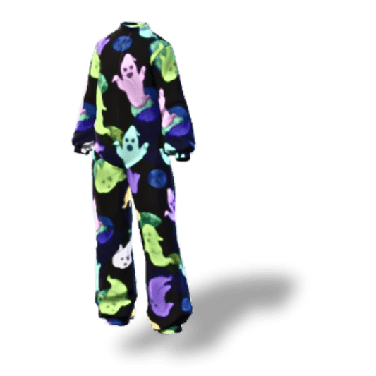 Colorful Ghost Pajama Suit | Virtual PJs